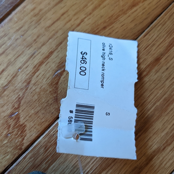 NWT olive high neck jumper romper by In the beginning - Picture 5 of 6